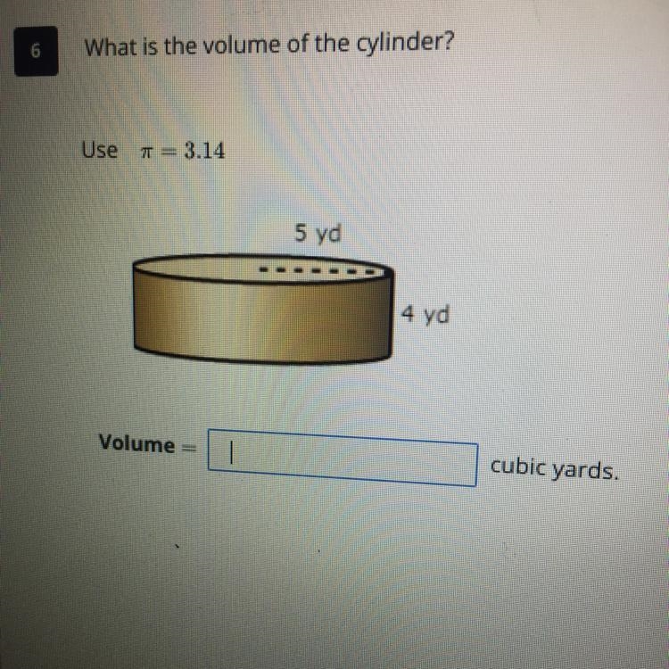 What is the volume of the cylinder?-example-1