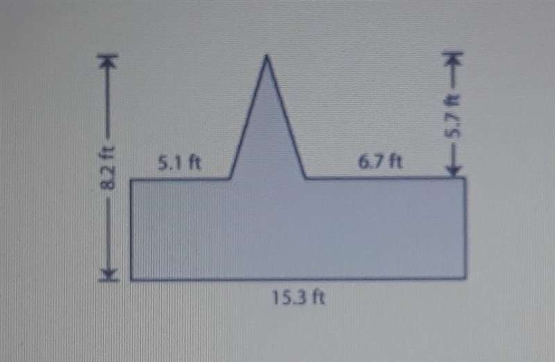 Find the area of the shade region in the shown below.​-example-1