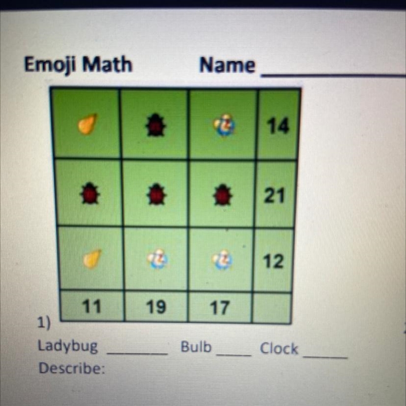 Some emoji math, there are more to be solve as well. 15 points for each. Must explain-example-1