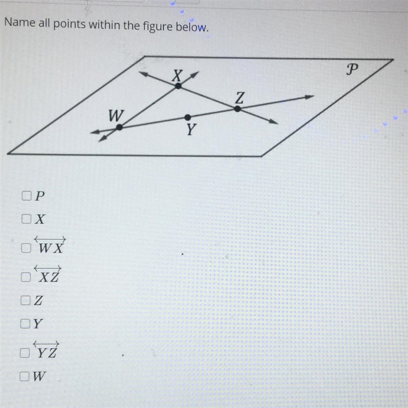 Name all points within the figure below.-example-1