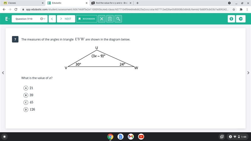 What is the value of x.-example-1