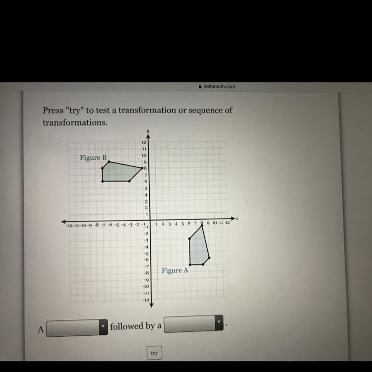 Options for the first grey box: 1) reflection 2) rotation 3) translation Options for-example-1