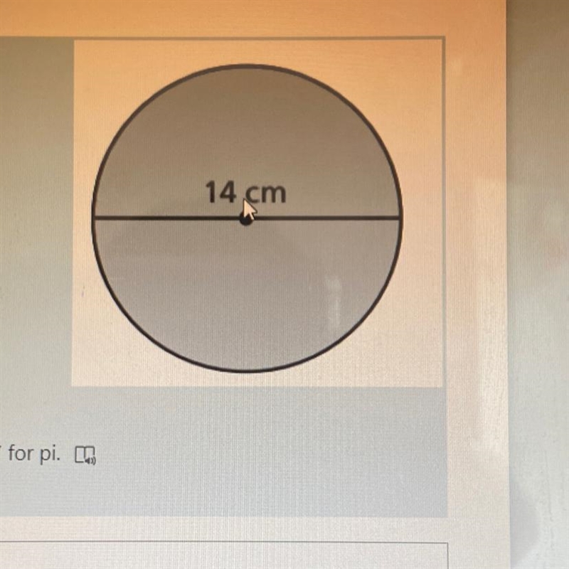 Find the circumference of the circle. Use 22/7 for pi.-example-1