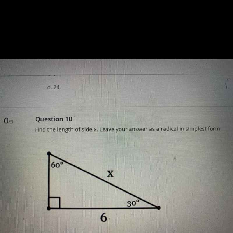 Leave answer in simplest radical form-example-1