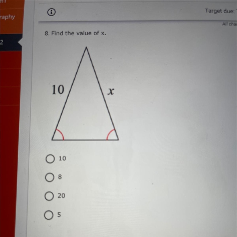 Find the value of X 10 X-example-1