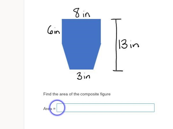 Find the area of the composite figure-example-1