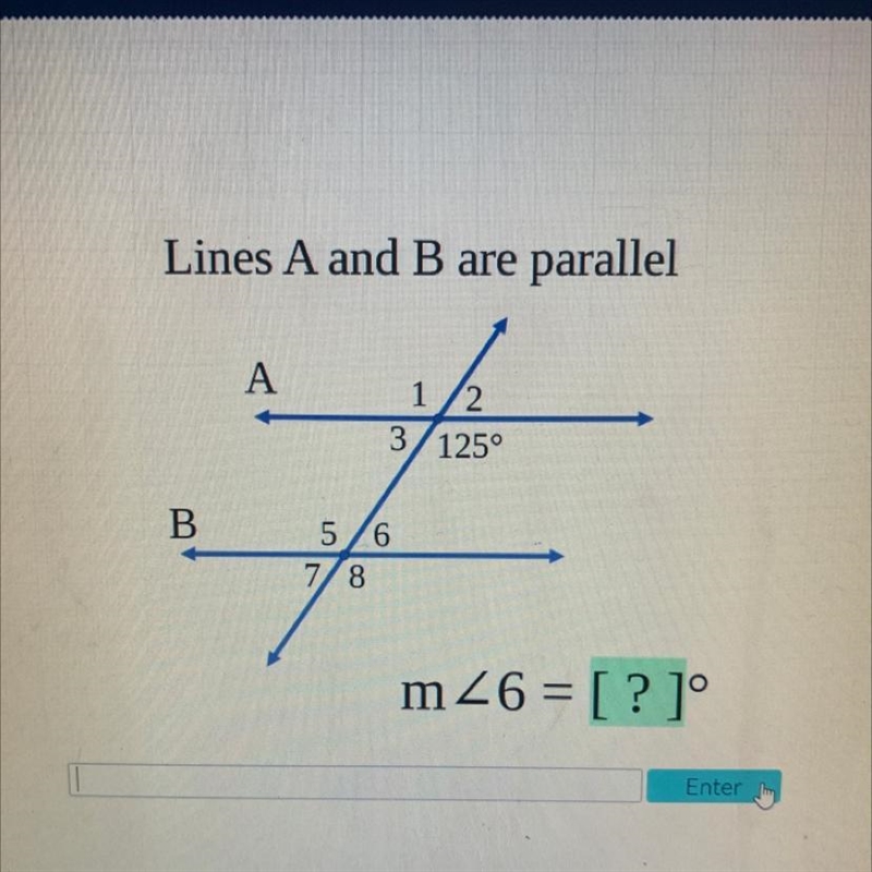 Lines A and B are parallel-example-1