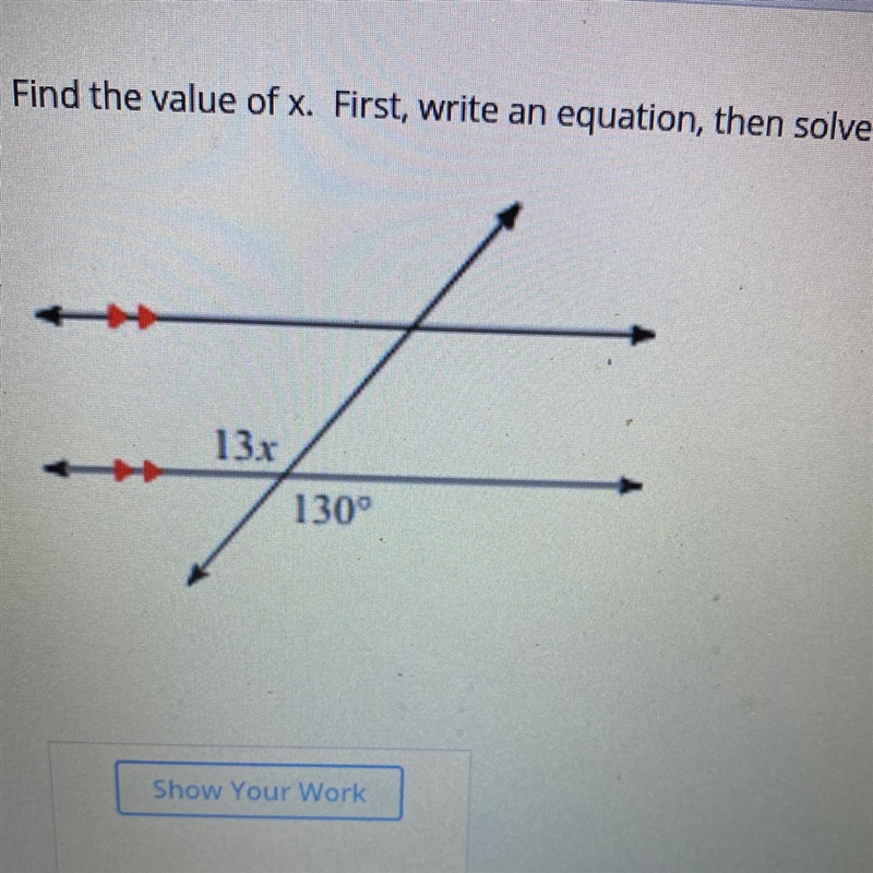 Find the value of x Pls help-example-1