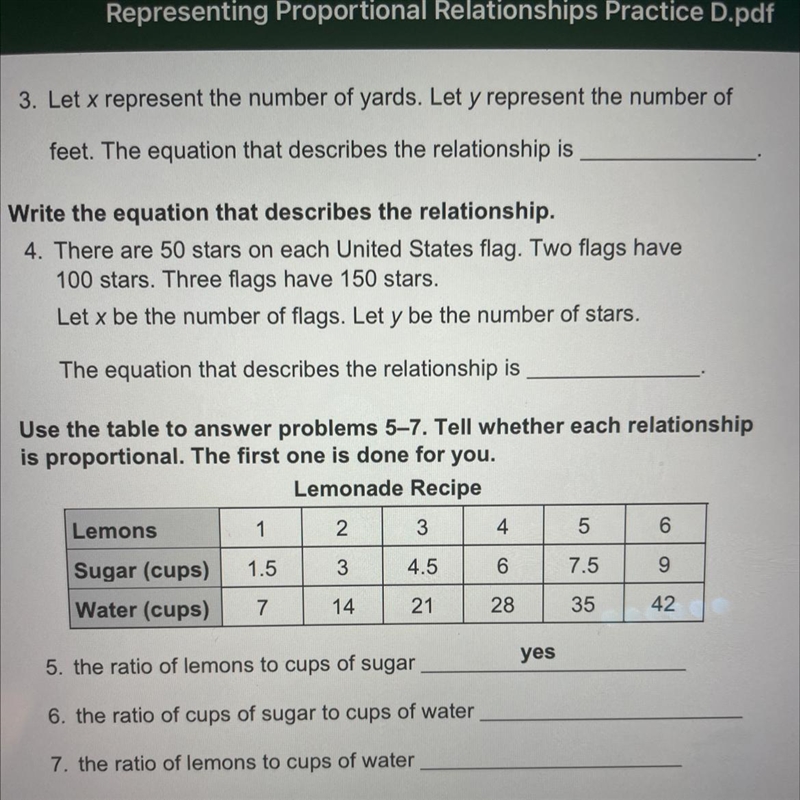 The ratio of cups of sugar to cups of water-example-1