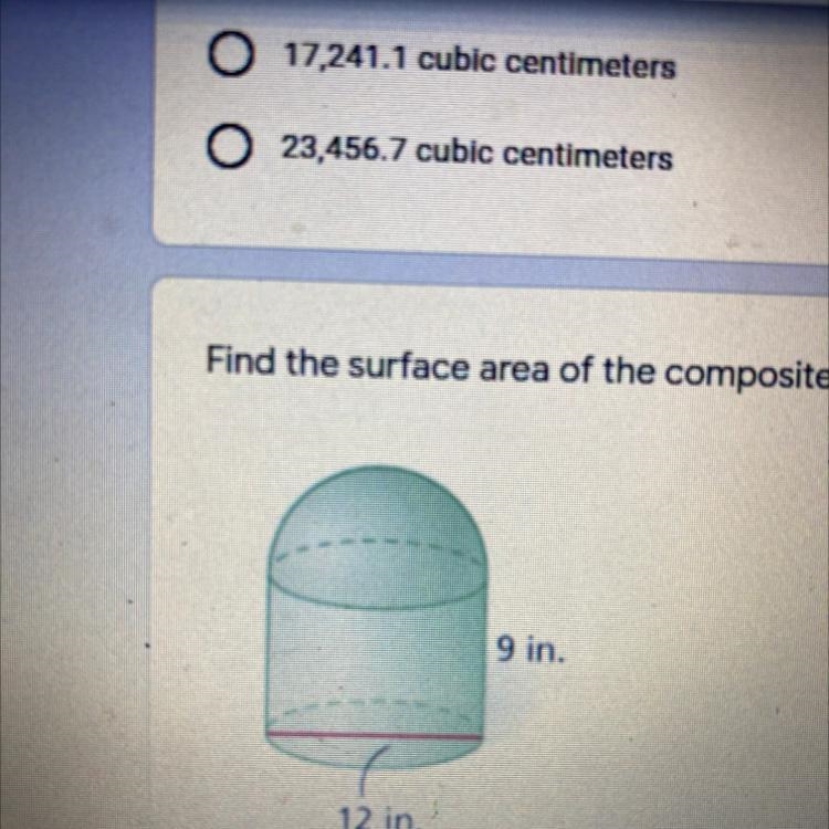 Find the surface area of the composite figure-example-1