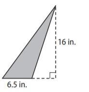 Find the area of this triangle.-example-1