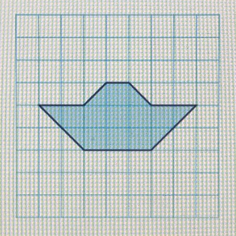 Find the area of the shaded figure. The area is ? square units-example-1