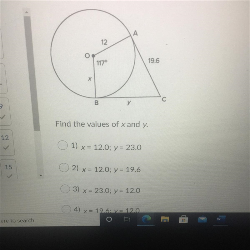 Find the values of x and y-example-1