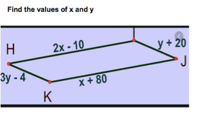 Find the values of x and y-example-1