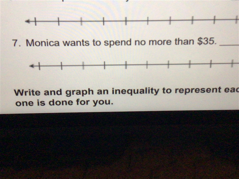 Hi there I need help on this Monica wants to spend no more than $35-example-1