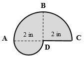 PLEASE ANSWER The figures below are based on semicircles and squares. Find the perimeter-example-1