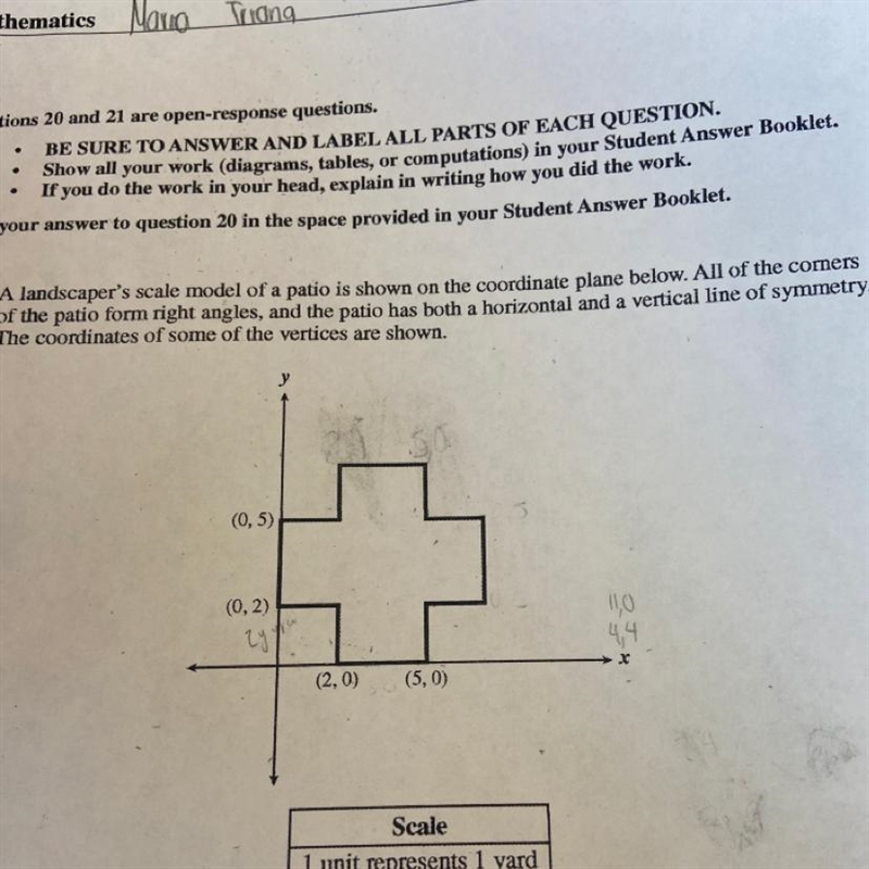 What is the total area of the patio, in square yards? Show or explain how you got-example-1