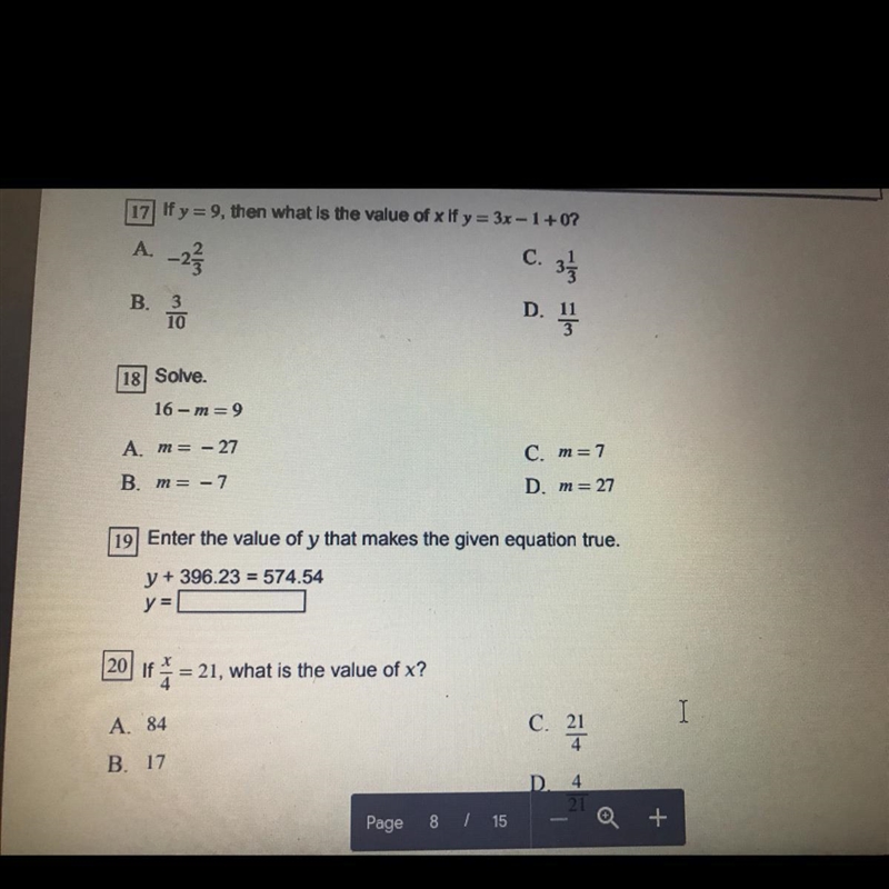 Can y’all help me on question 19?!-example-1