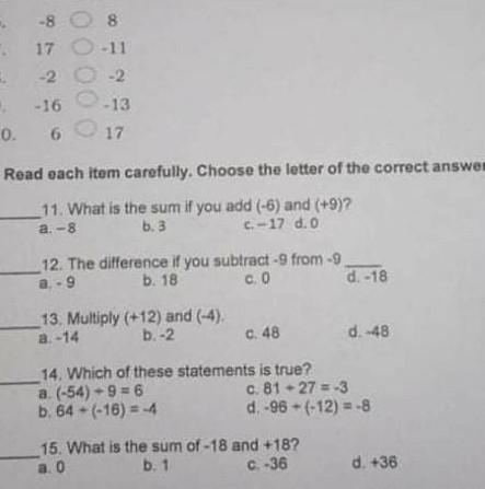 What is the sum if u add (-6) and (+9)? ​-example-1