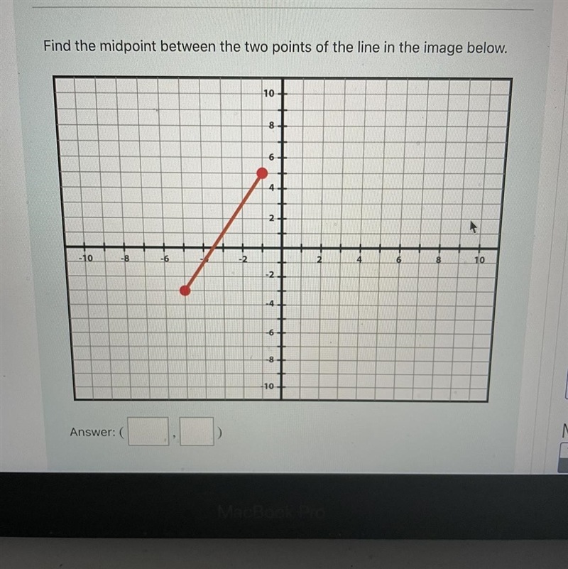 What are the two points in the image and what is the midpoint?-example-1