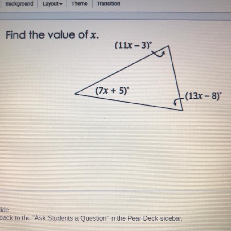 Find the value of x. Plsss help-example-1