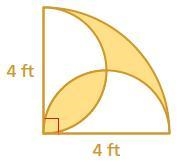 Find the area of the shaded region. Round your answer to the nearest hundredth.-example-1