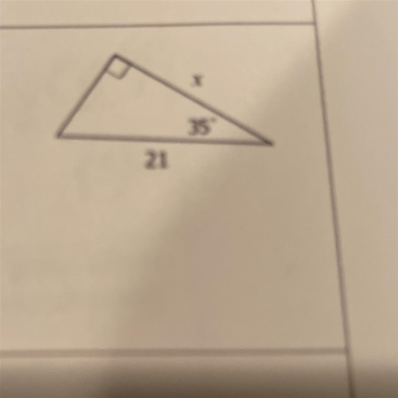 Solve for x. Round your answer to the nearest tenth-example-1