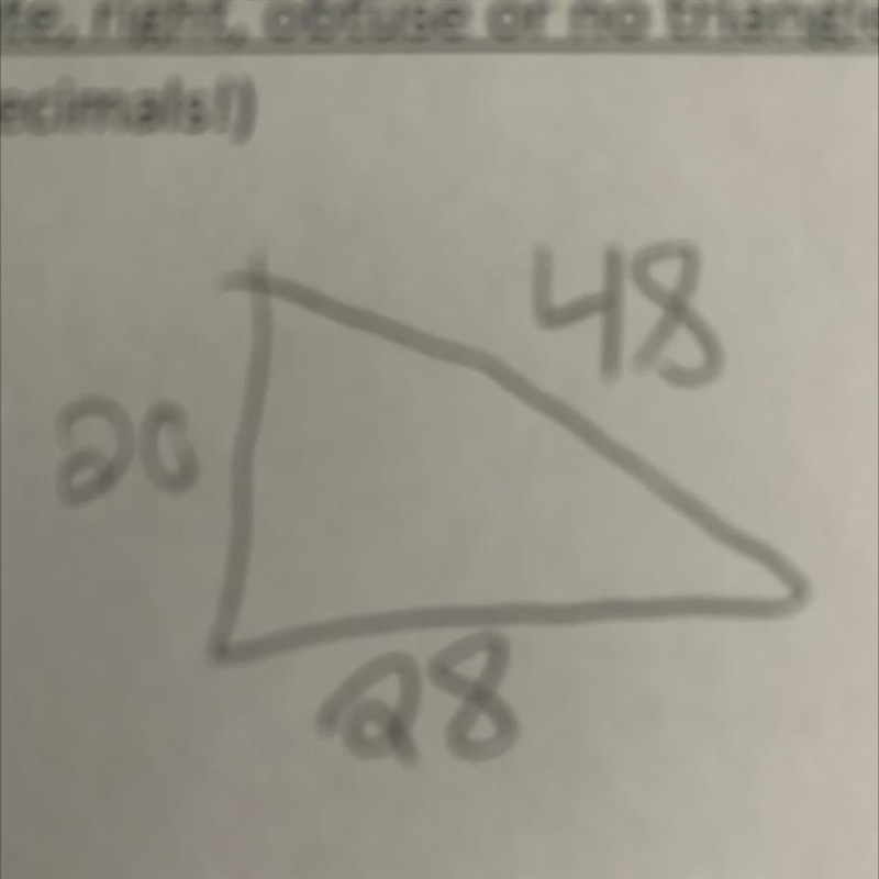 Is this acute obtuse or no triangle-example-1