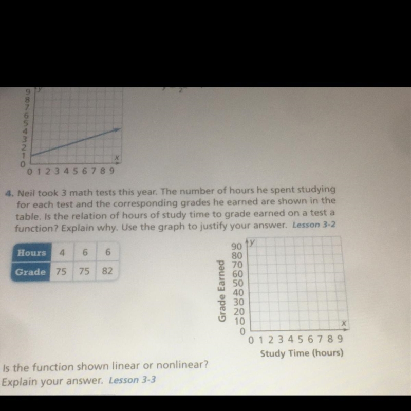 Neil took 3 math tests this year. The number of hours he spent studying for each test-example-1