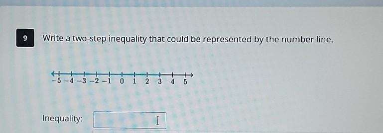 Write a two-step inequality that could be represented by the number line.​-example-1