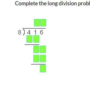 Complete the long division problem on your own sheet of paper. Then, fill in the digits-example-1