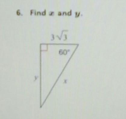 Plz help me find x and y on the triangle big thanks​-example-1