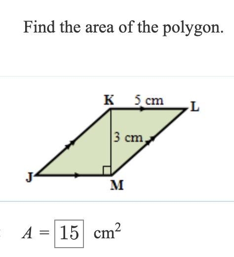 Find the area of the polygon. is this right? ERGENT-example-1