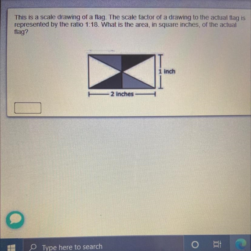 This is a scale drawing of a flag. The scale factor of a drawing to the actual flag-example-1