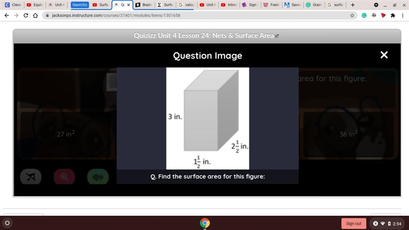 What is the surface are for this figure??-example-1