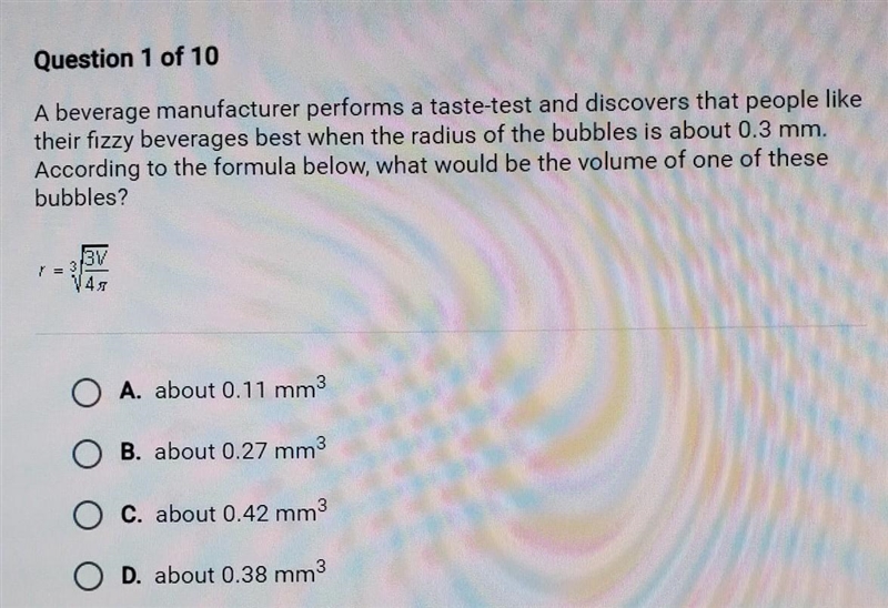 A beverage manufacturer performs a taste-test and discovers that people like their-example-1