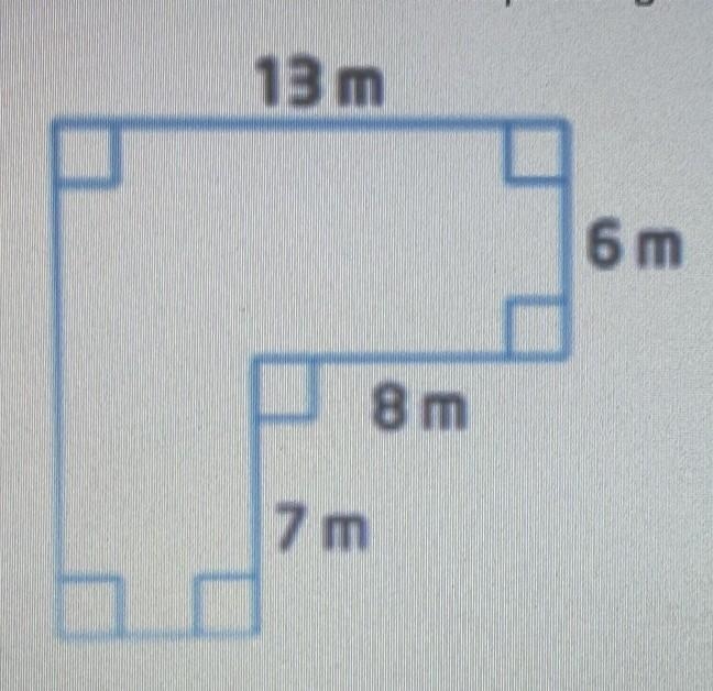 Determine the area of the composite figure Determine the perimeter of the composite-example-1