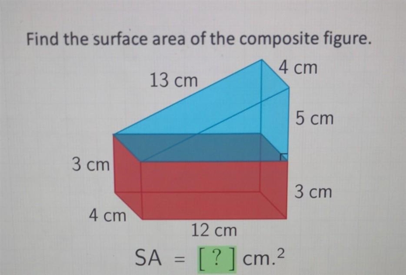 Find the surface area of the composite figure​-example-1