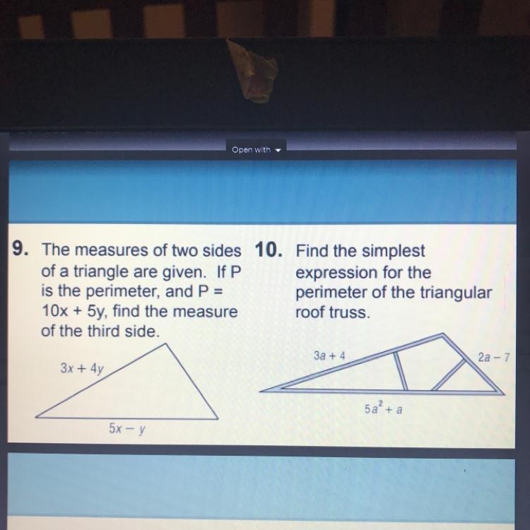 Can some one do these questions and show work please and thank you-example-1