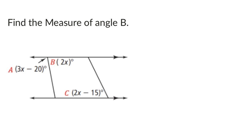 Find the Measure of angle B.-example-1