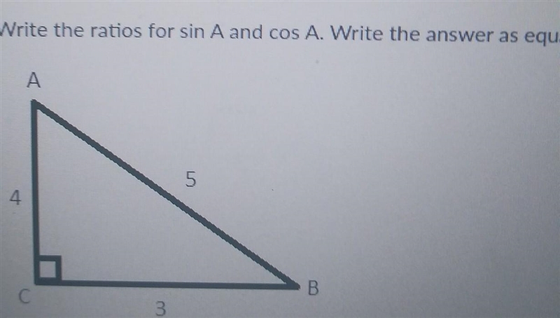 Ratios for sin a and cos a equation​-example-1