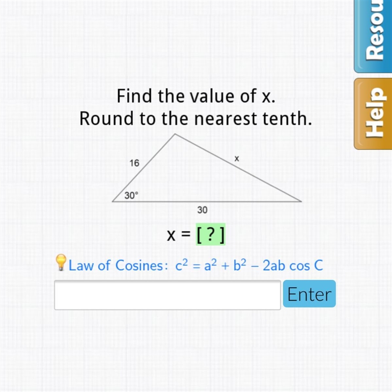 Find the value of x. (geometry)-example-1