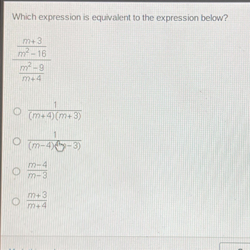 Which expression is equivalent to the expression below?-example-1