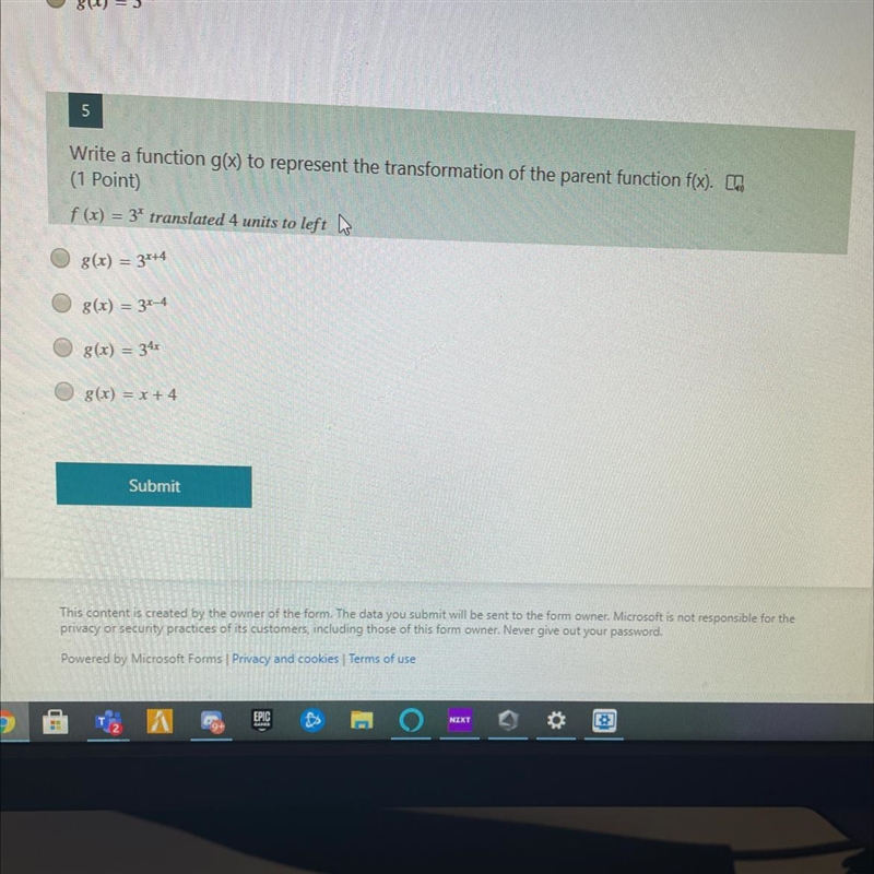 Grade 9 math plzz helpp a or b or c or d-example-1