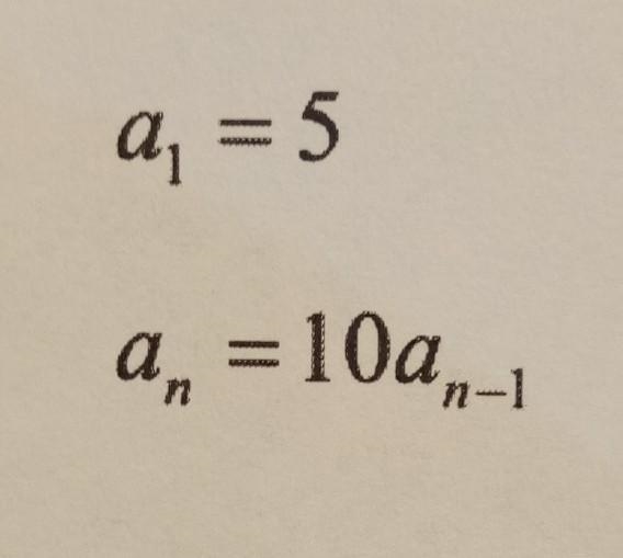 Write the first five terms of the sequence.. NO LINKS!!!​-example-1