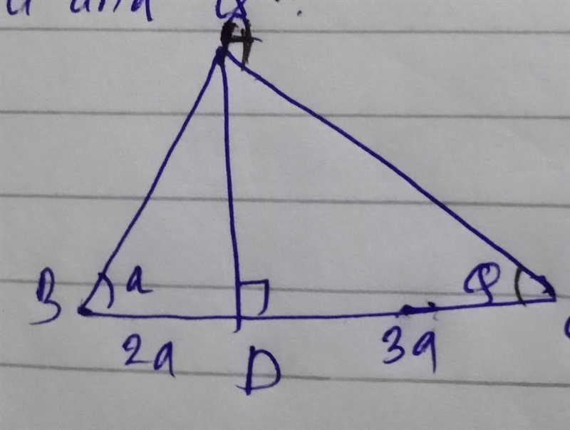 From the figure which is greater between a and Q​-example-1