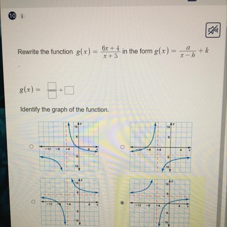 PLESE HELP WITH ANSWER. rewrite the function in the given form-example-1