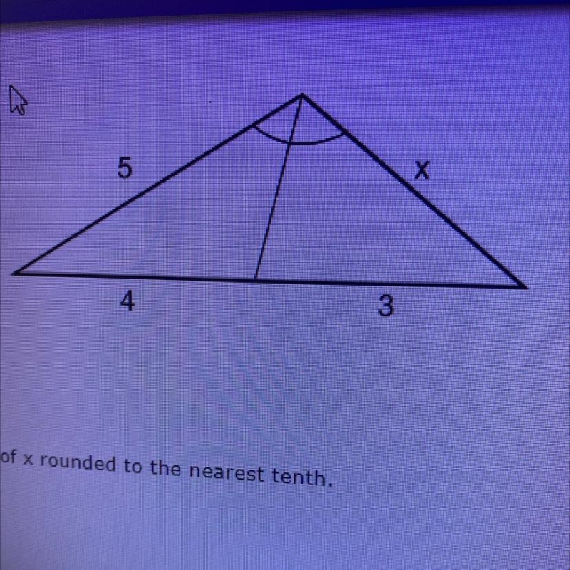 Find the value of x rounded to the nearest tenth-example-1