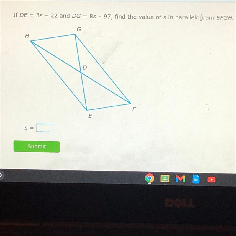 What is a in the parallelogram-example-1