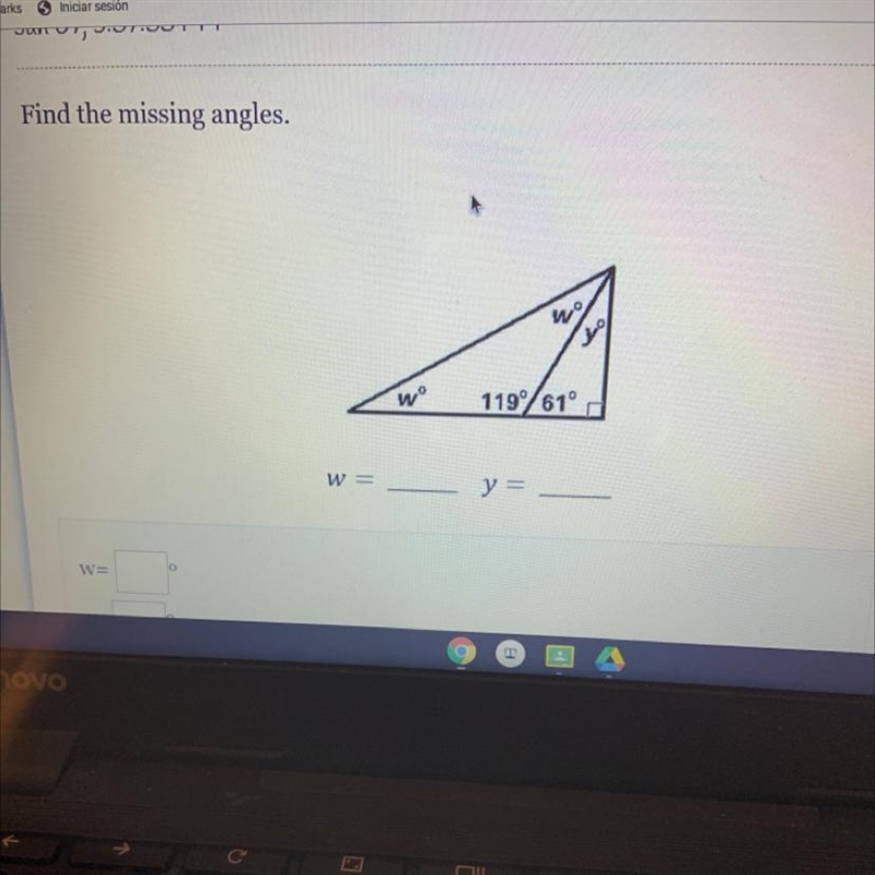 Find the missing angles.-example-1